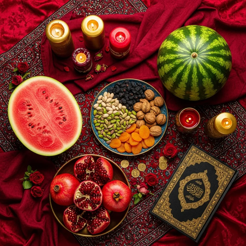 ایده ی سفره آرایی شب یلدا