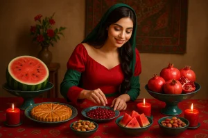 ایده ی سفره آرایی شب یلدا