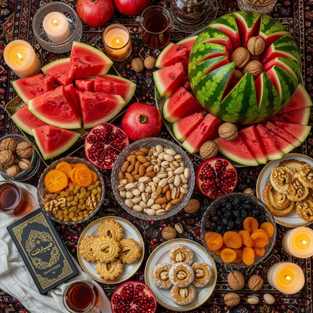 ایده ی سفره آرایی شب یلدا