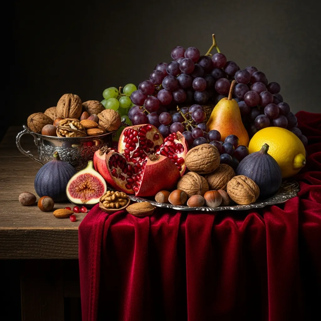 ایده ی سفره آرایی شب یلدا