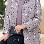 شومیز کریشه یقه پیراهنی کد g418