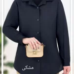شومیز یقه پیراهنی تترون کد g422