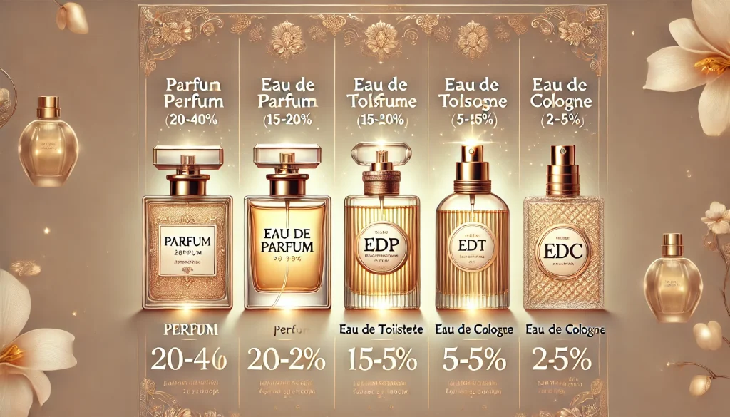 تفاوت عطر، ادکلن و پرفیوم