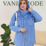 مانتو جین آبشاری کد g485