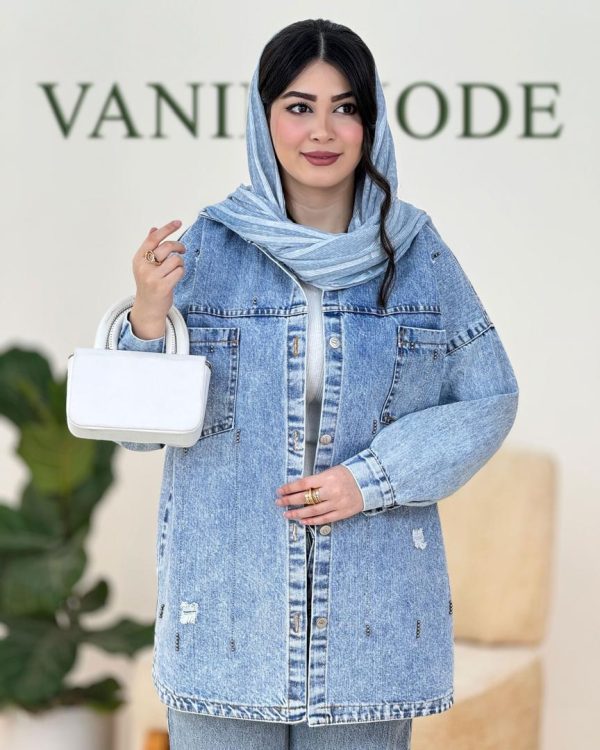 مانتو جین سنگدوزی کد g552