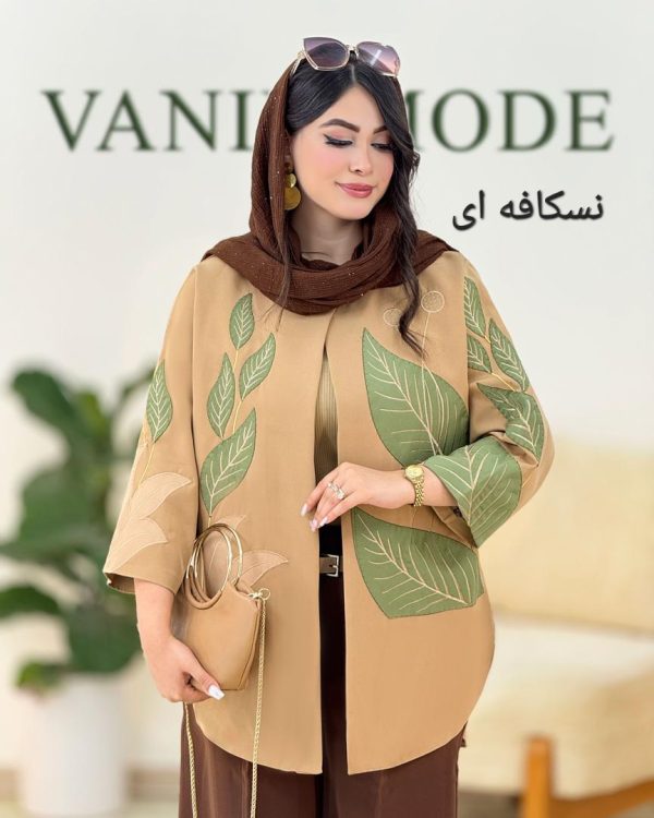 مانتو یقه گرد آستین کیمونو کد g634