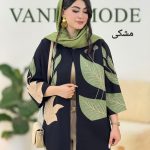 مانتو یقه گرد آستین کیمونو کد g634