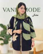 مانتو یقه گرد آستین کیمونو کد g634