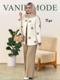 کت شلوار یقه گرد کد g696