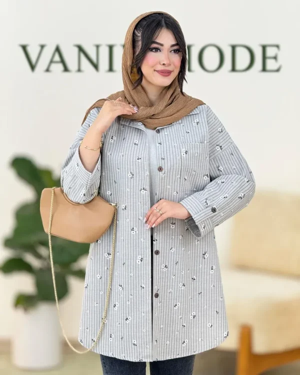 تونیک گل گچی لینن کد g908