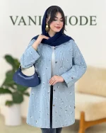 تونیک گل گچی لینن کد g908 06