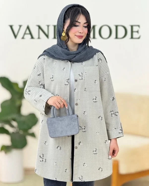 تونیک گل گچی لینن کد g908