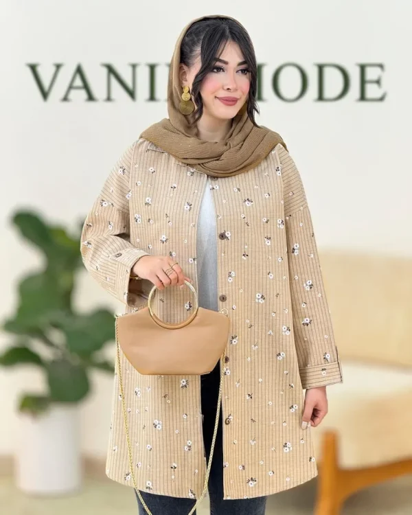 تونیک گل گچی لینن کد g908