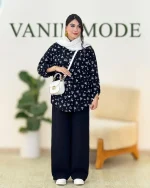 ست شومیز شلوار گل گچی کد g914 01