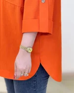 شومیز اسپرت آستین پاکتی کد g861 06_5