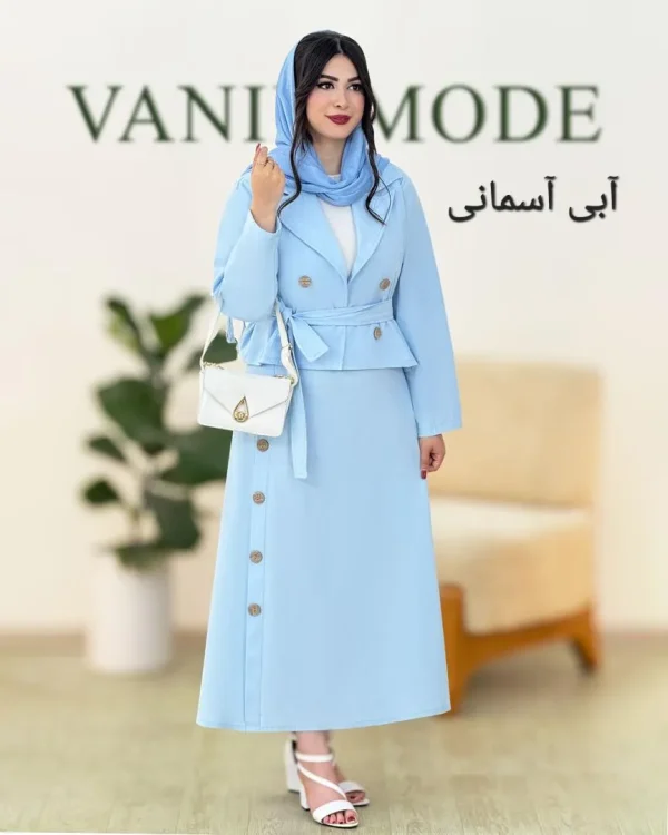 کت دامن لینن بهاری کد g853