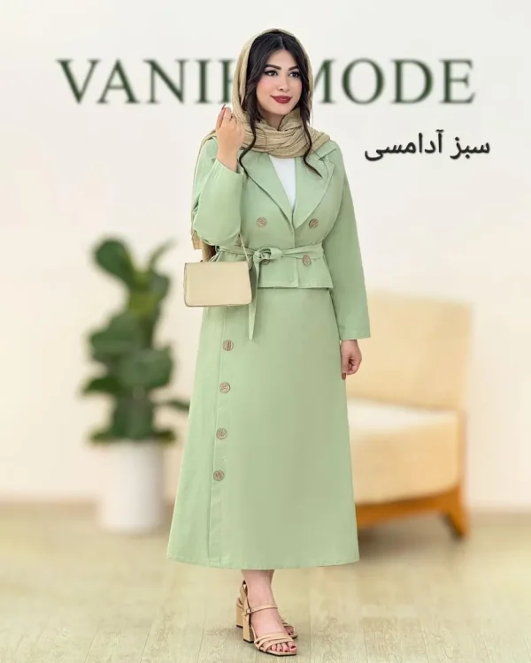 کت دامن لینن بهاری کد g853