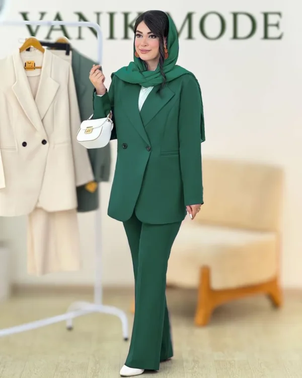 کت شلوار یقه انگلیسی مزونی کد g677