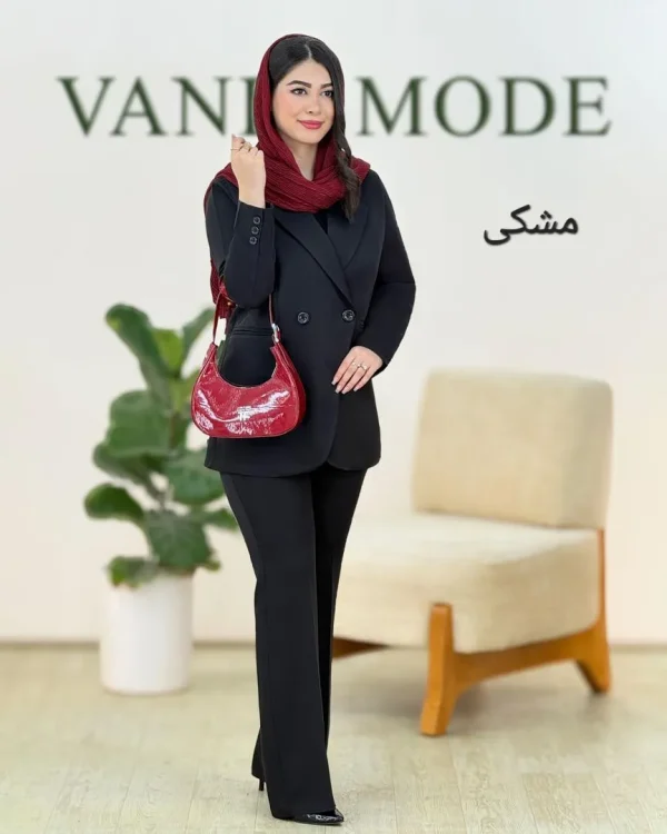 کت شلوار یقه انگلیسی مزونی کد g677