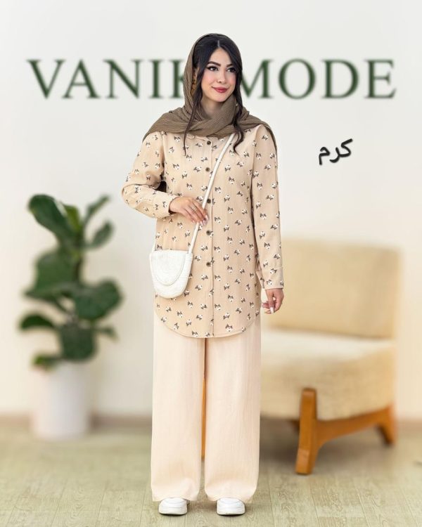 مانتو شلوار گل گچی کد g922