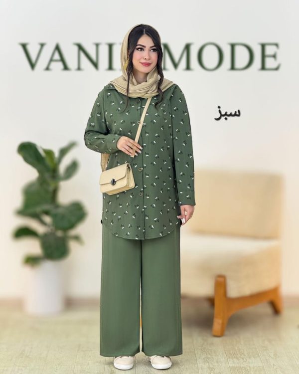 مانتو شلوار گل گچی کد g922