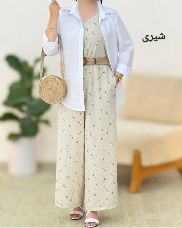 اورال یقه هفت طرح گل کمربنددار کد g921