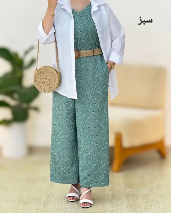 اورال یقه هفت طرح گل کمربنددار کد g921