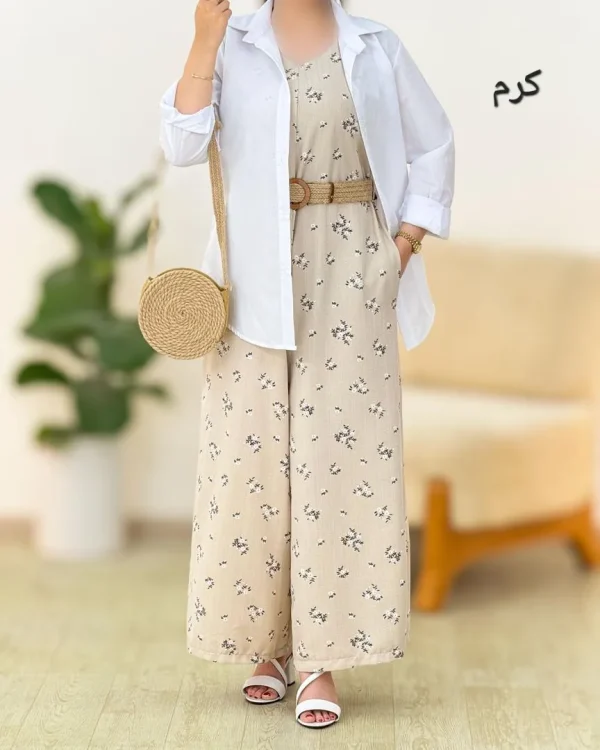 اورال یقه هفت طرح گل کمربنددار کد g921