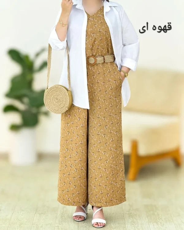 اورال یقه هفت طرح گل کمربنددار کد g921