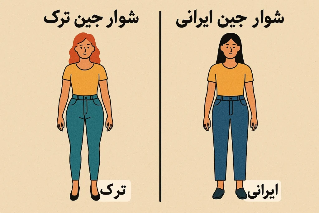 تفاوت شلوار ترک و ایرانی
