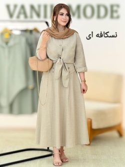 ست شومیز آستین دکمه خور و دامن زیپ دار کد g949