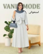 ست شومیز آستین دکمه خور و دامن زیپ دار کد g949 (2)