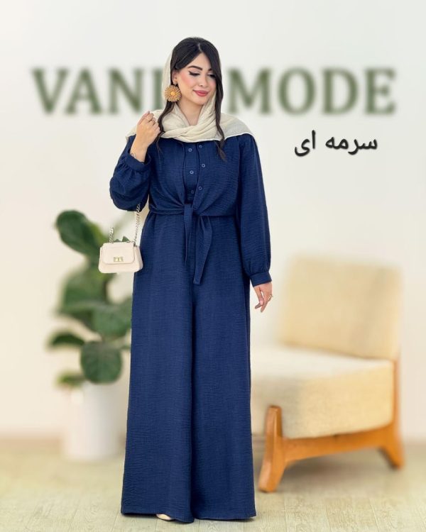 ست شومیز جلو گره دار و اورال شانتون صوفیا کد g993