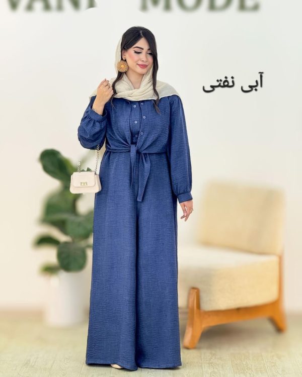 ست شومیز جلو گره دار و اورال شانتون صوفیا کد g993
