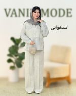 ست شومیز شلوار تیکه دوزی کد g953 (3)