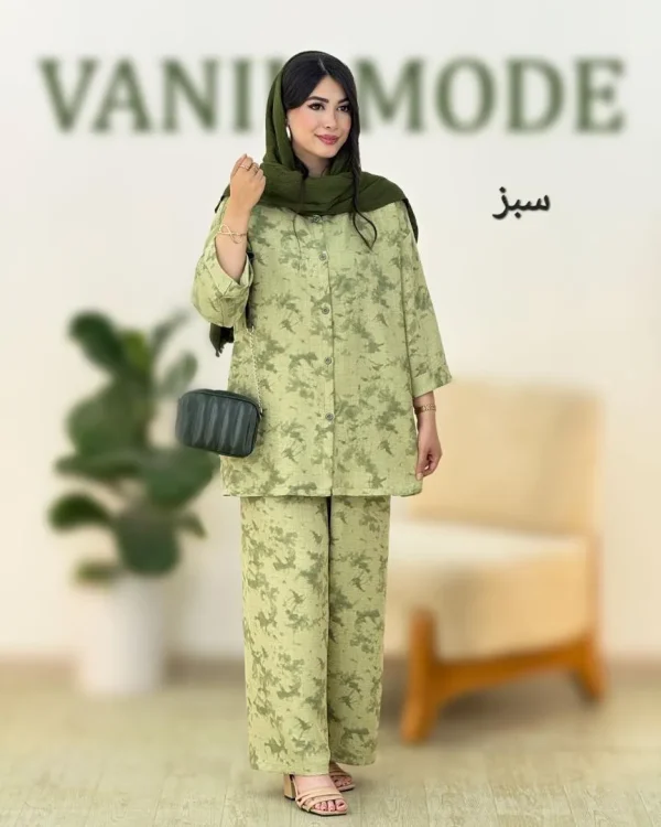 ست مانتو شلوار گازوئیلی کد g991