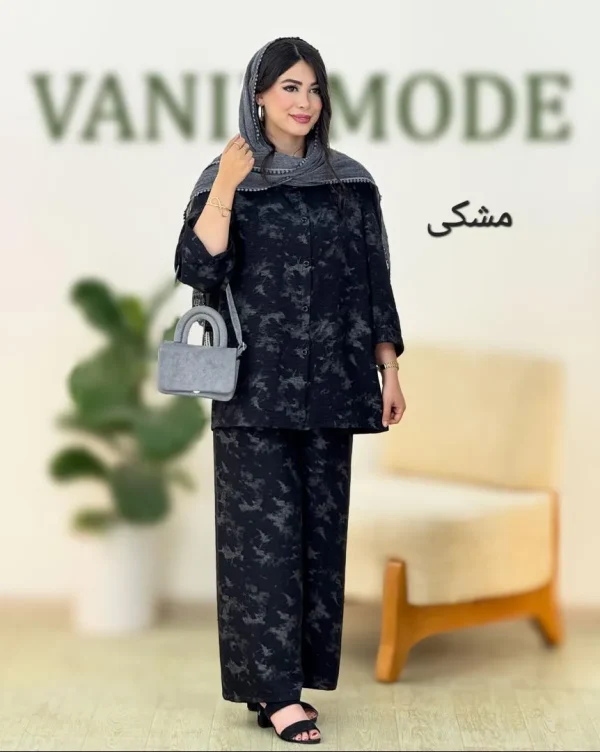 ست مانتو شلوار گازوئیلی کد g991