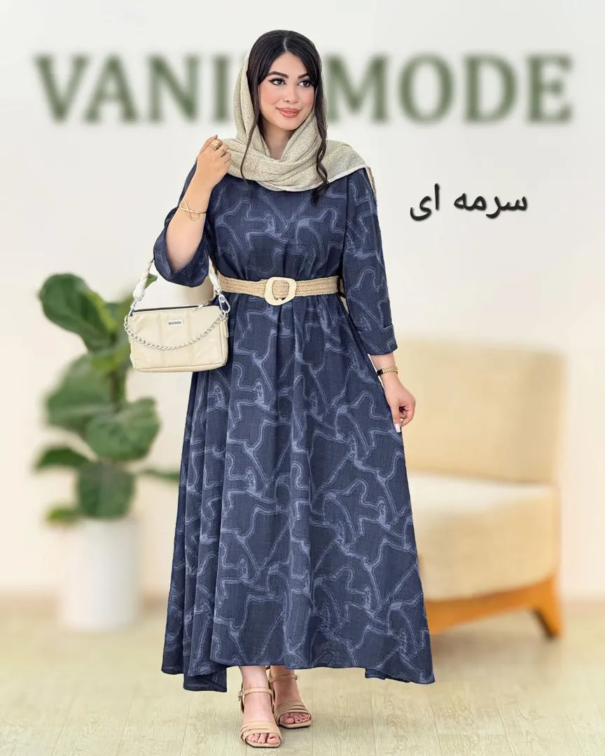 پیراهن پتینه آستین پاکتی کد g904