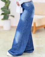 شلوار شافل جین سنگشور کد g931