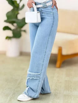 شلوار واید لگ بلند کد g927