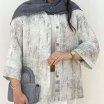 شومیز آبرنگی گازوئیلی کد h23