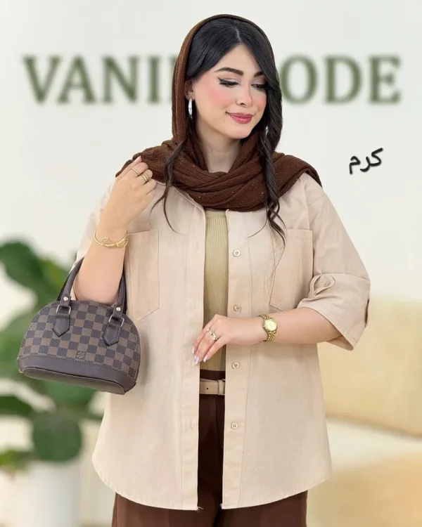 شومیز اسپرت دو جیب کد g971