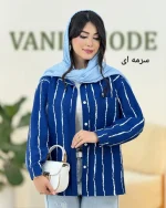 شومیز السا جلو دکمه دار کد g969 (6)_6