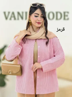 شومیز تترون آستین دکمه خور کد g998