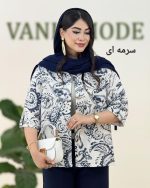 شومیز ترنج آستین گت دار کد g999 (1)