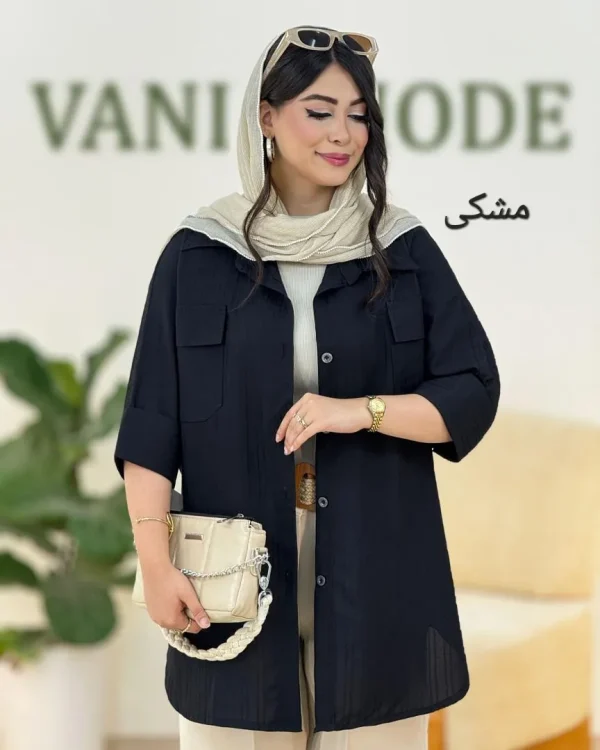 شومیز بغل چاکدار کد g997