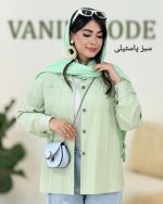 شومیز جیب دار اطلس کد h4 (2)
