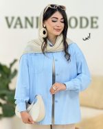 شومیز جیب دار اطلس کد h4 (6)