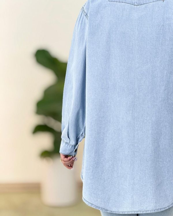 شومیز جین کاغذی کد g919