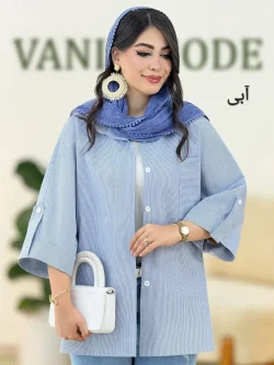 شومیز راه راه تترون کد g995